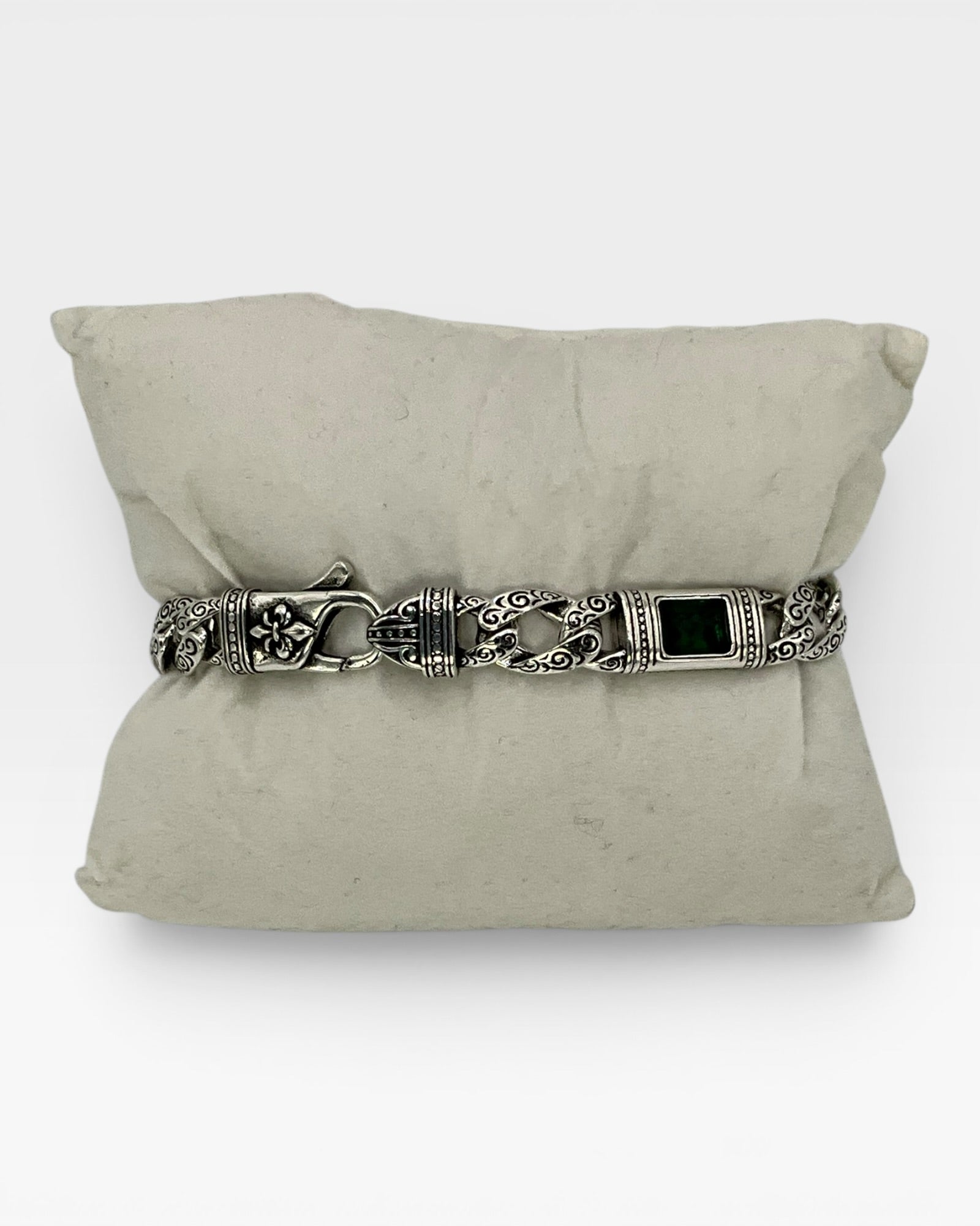 Sterling Silver Industrial Style Unisex Bracelet