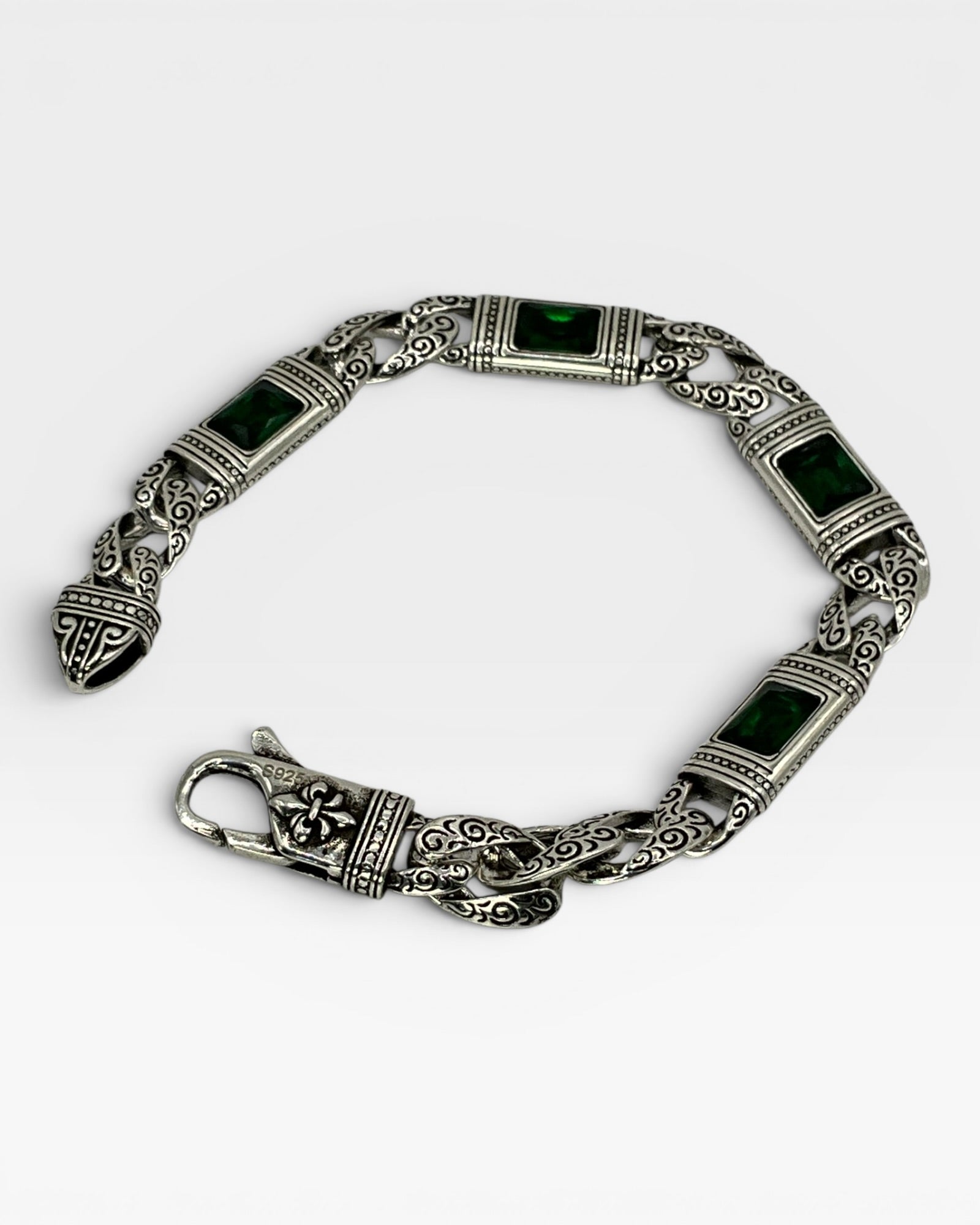 Sterling Silver Industrial Style Unisex Bracelet