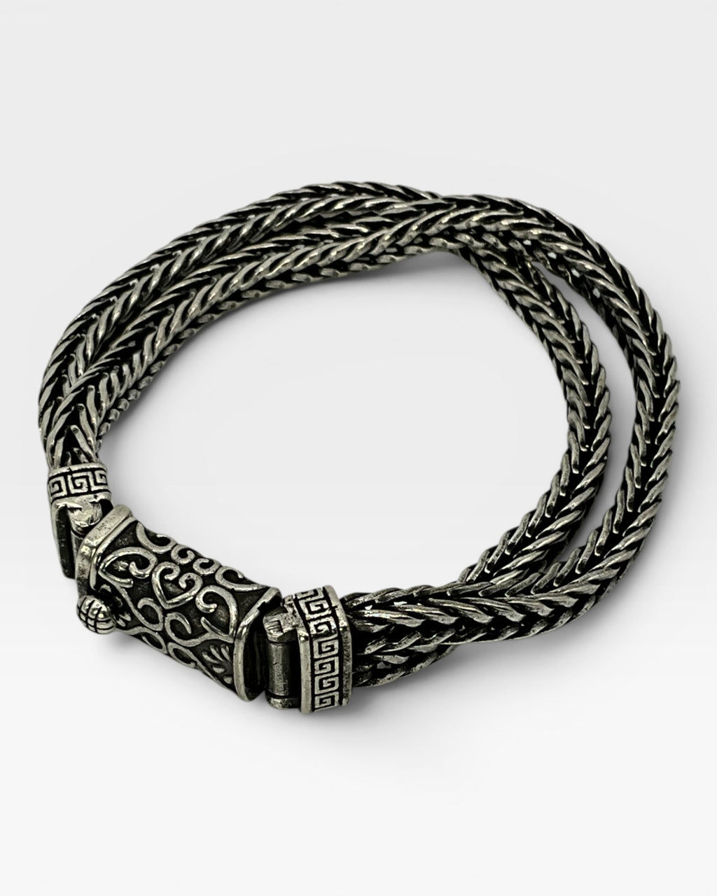 Sterling Silver Unisex Punk-Style Unisex Bracelet