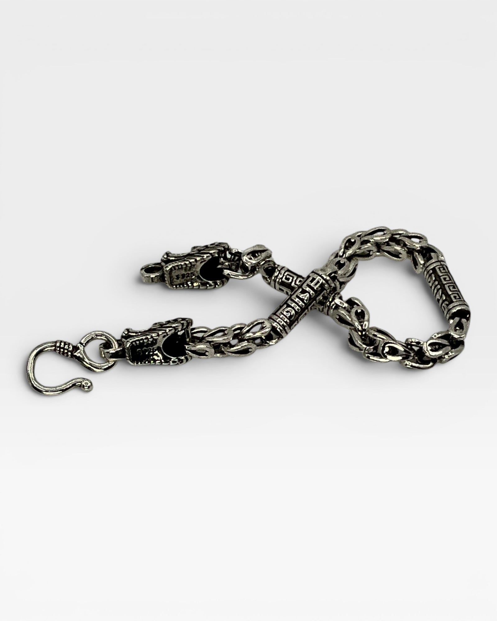 Sterling Silver Six-Syllable Mantra Unisex Bracelet