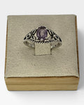 Amethyst Sterling Silver Gemstone Ring - Estate Sale (Great Conditon)