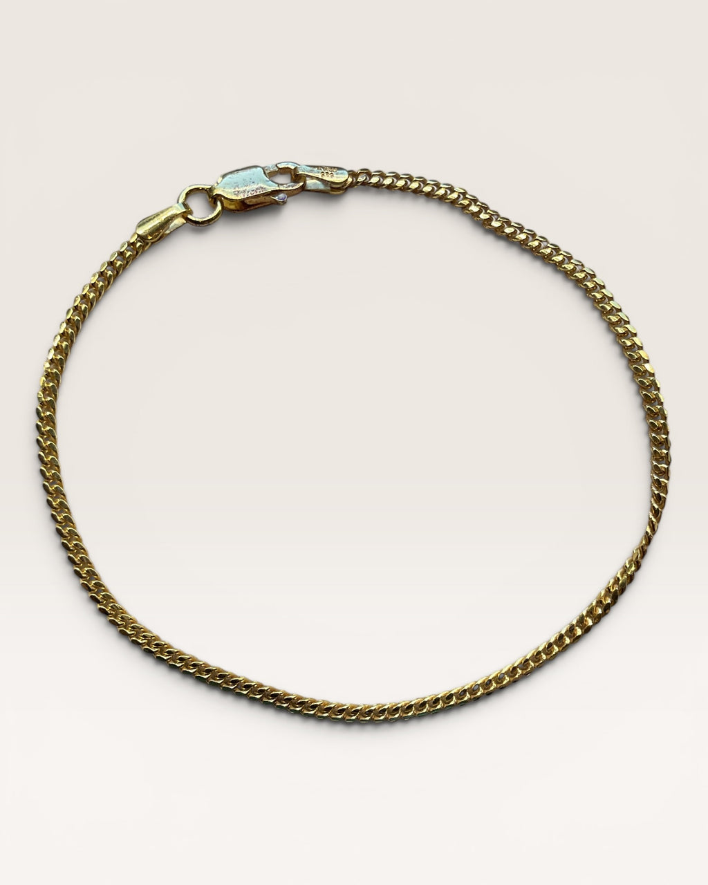 Gold over Sterling 925 Miami Cuban  Bracelet