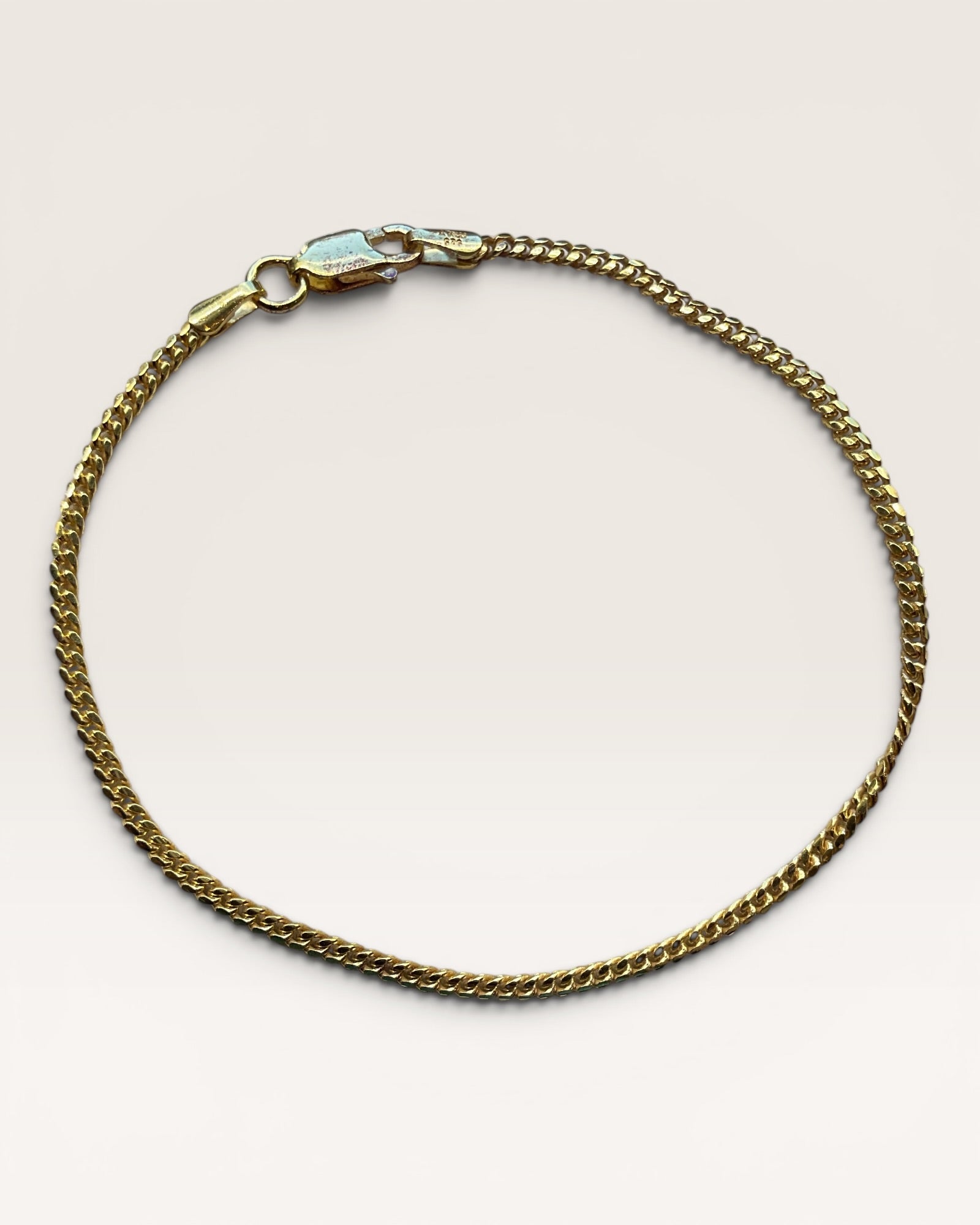 Gold over Sterling 925 Miami Cuban  Bracelet