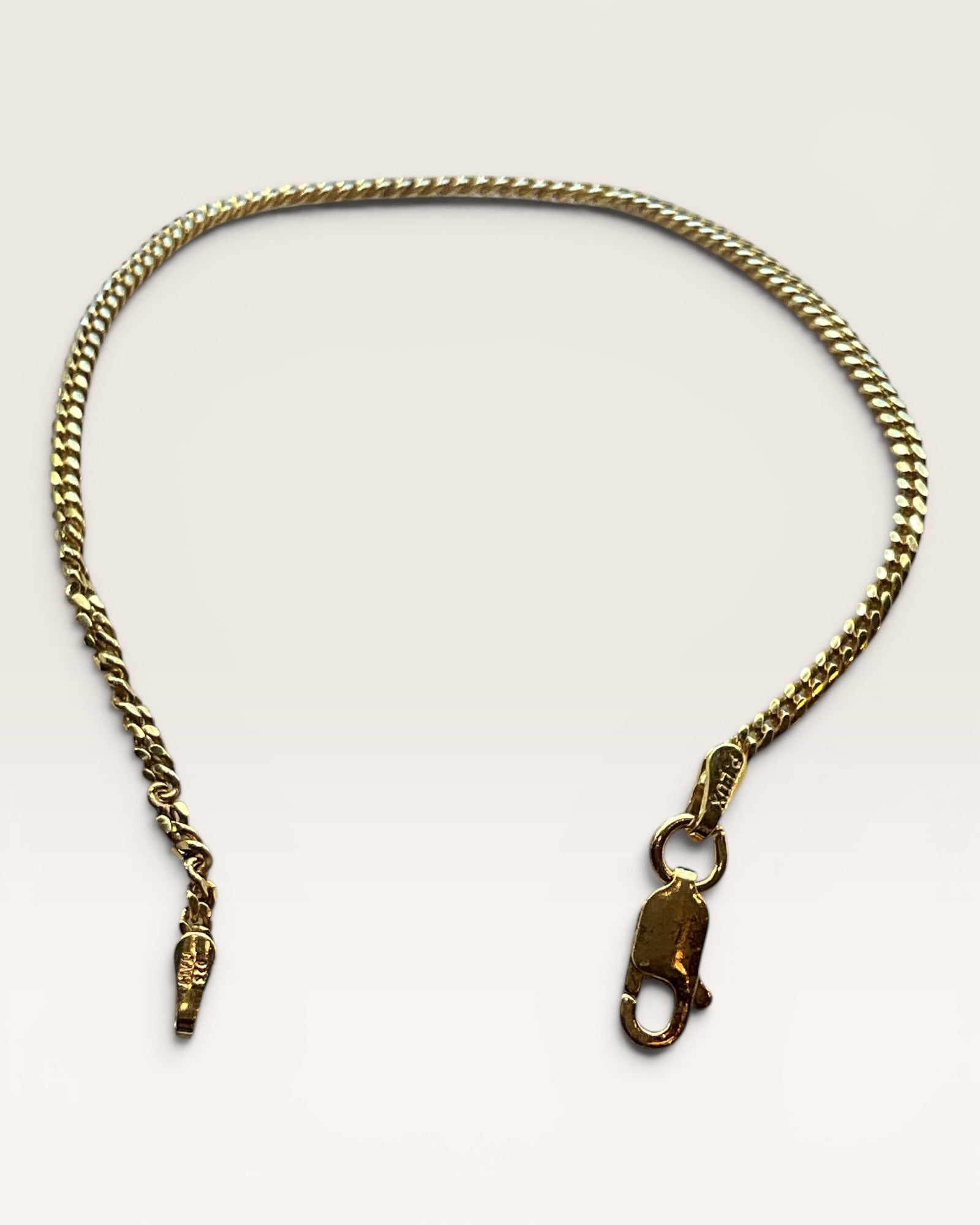 Gold over Sterling 925 Miami Cuban  Bracelet