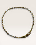 2.2mm 7” Diamond Cut Rope Gold over Sterling Silver Bracelet