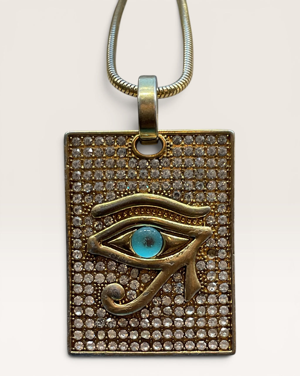 The Eye of Horus Egyptian God Necklace with 17” chain - Estate Sale (Great Condition)