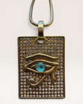 The Eye of Horus Egyptian God Necklace with 17” chain - Estate Sale (Great Condition)