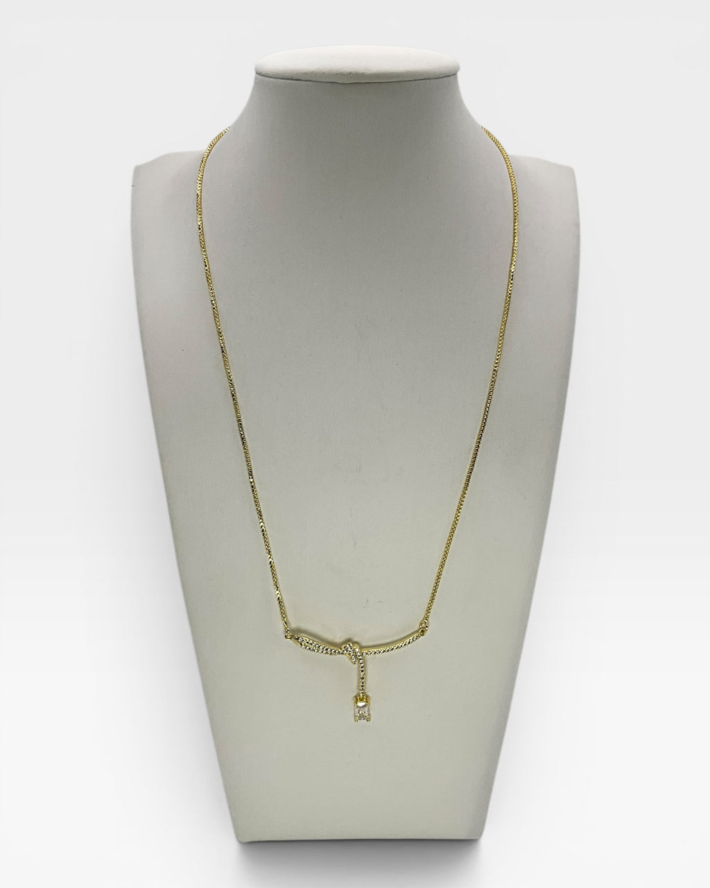 Bling Collection - White Sapphire Dainty Necklace