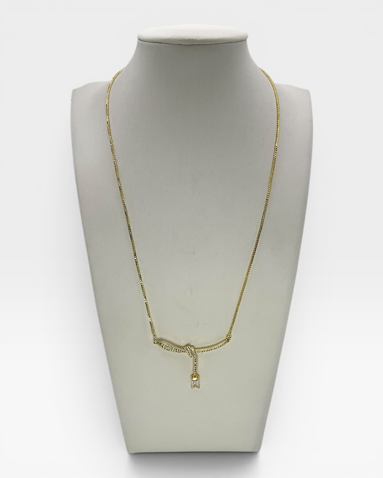 Bling Collection - White Sapphire Dainty Necklace