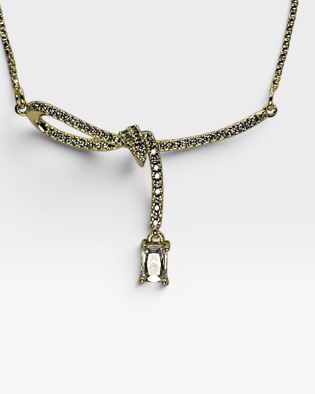 Bling Collection - White Sapphire Dainty Necklace