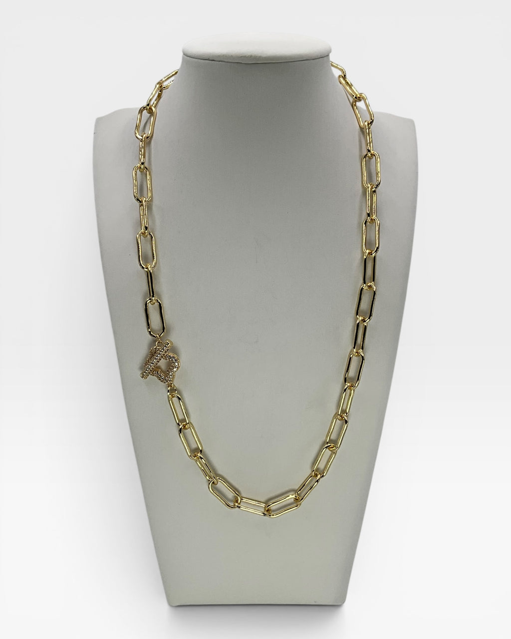 Bling Collection - Moissanite Paperclip Necklace