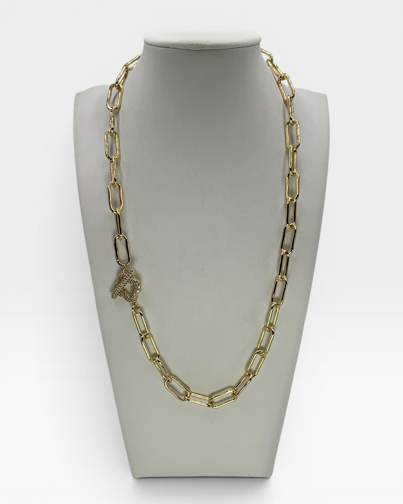 Bling Collection - Moissanite Paperclip Necklace