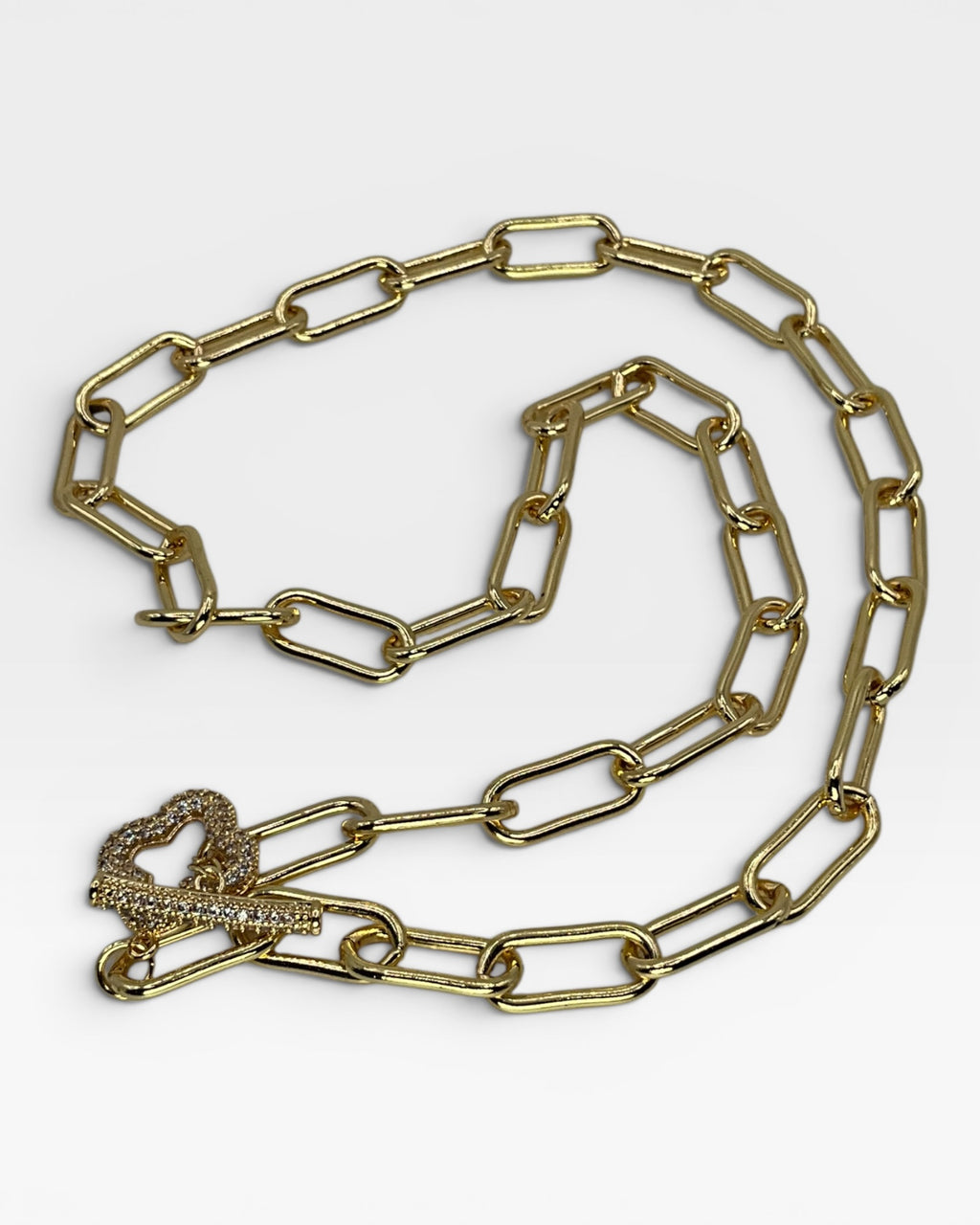 Bling Collection - Moissanite Paperclip Necklace