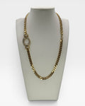 Bling Collection - White Topaz & Cuban Necklace