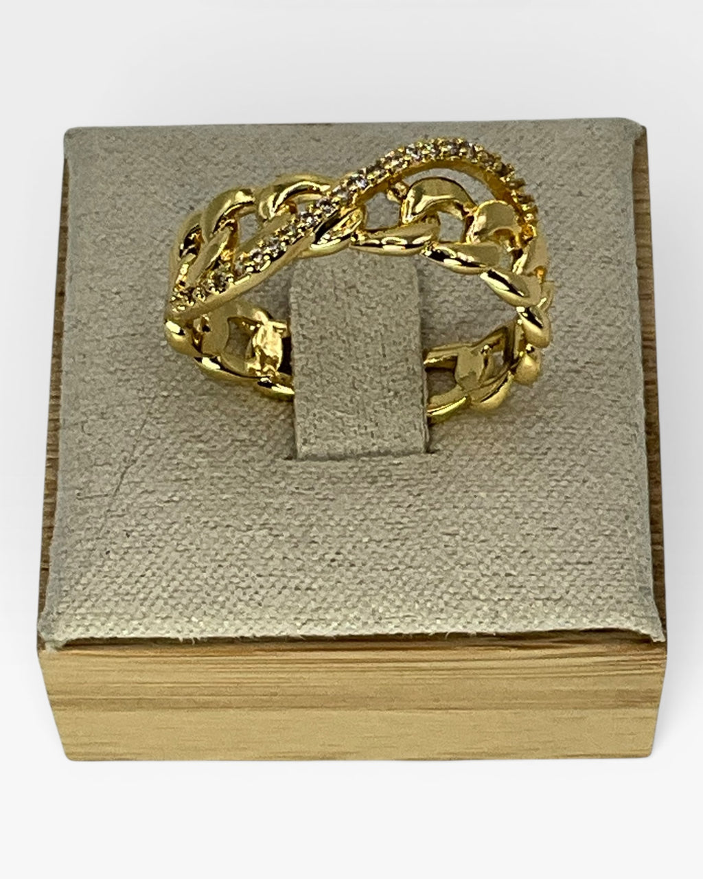 Bling Collection - Open Back White Sapphire Ring