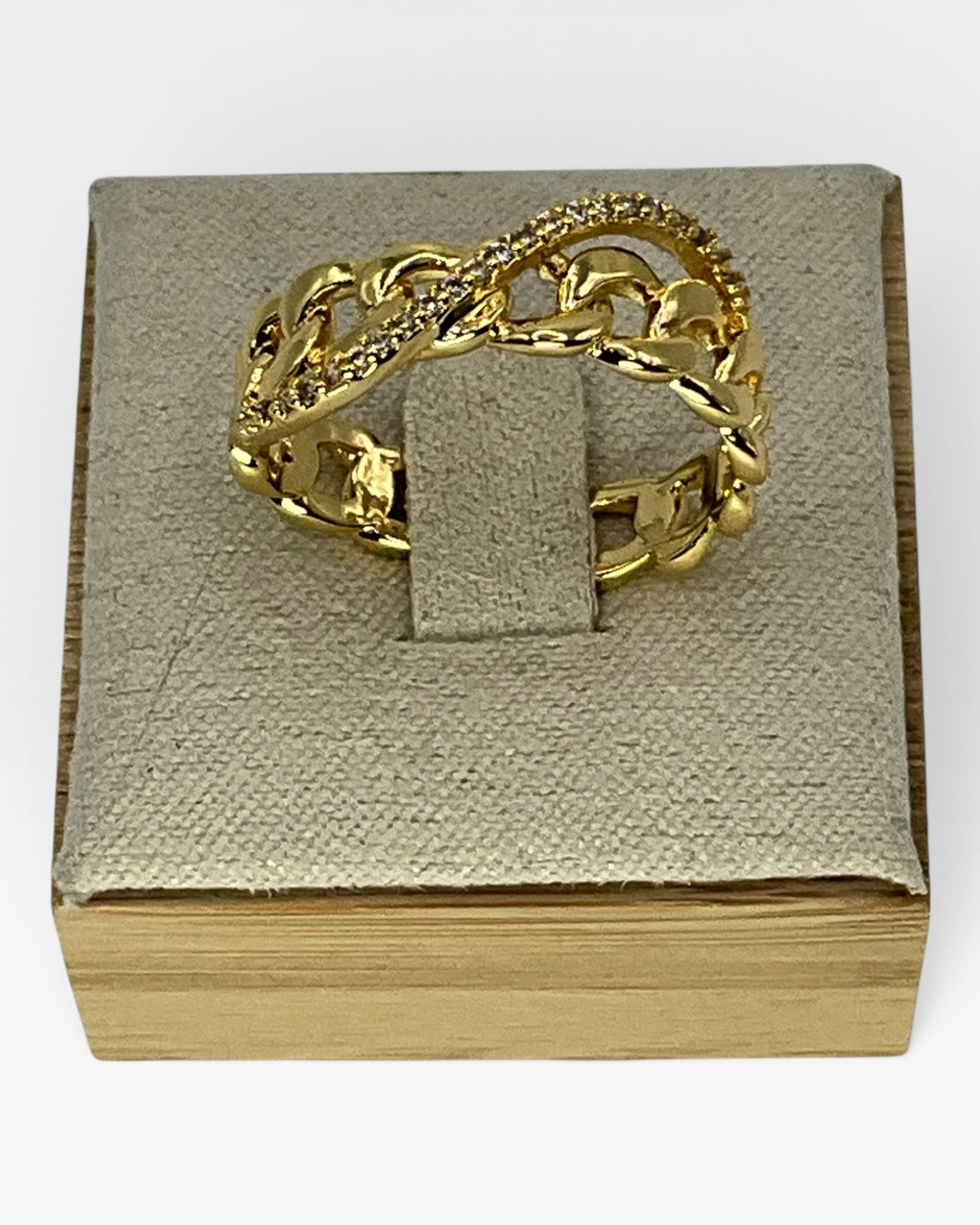 Bling Collection - Open Back White Sapphire Ring