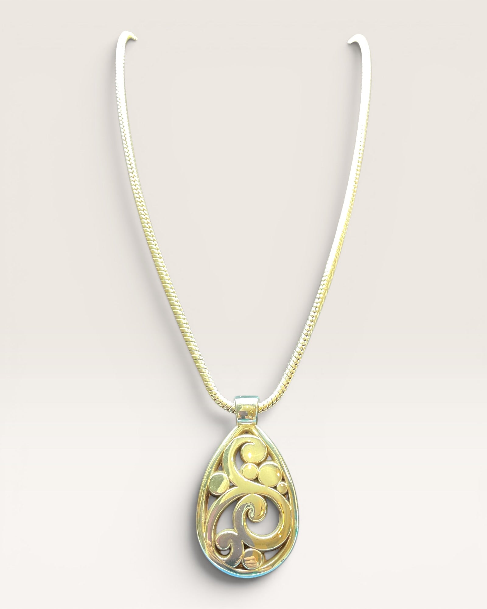 Brighton Contempo Teardrop Pendant Necklace - Estate Sale (Great Condition)