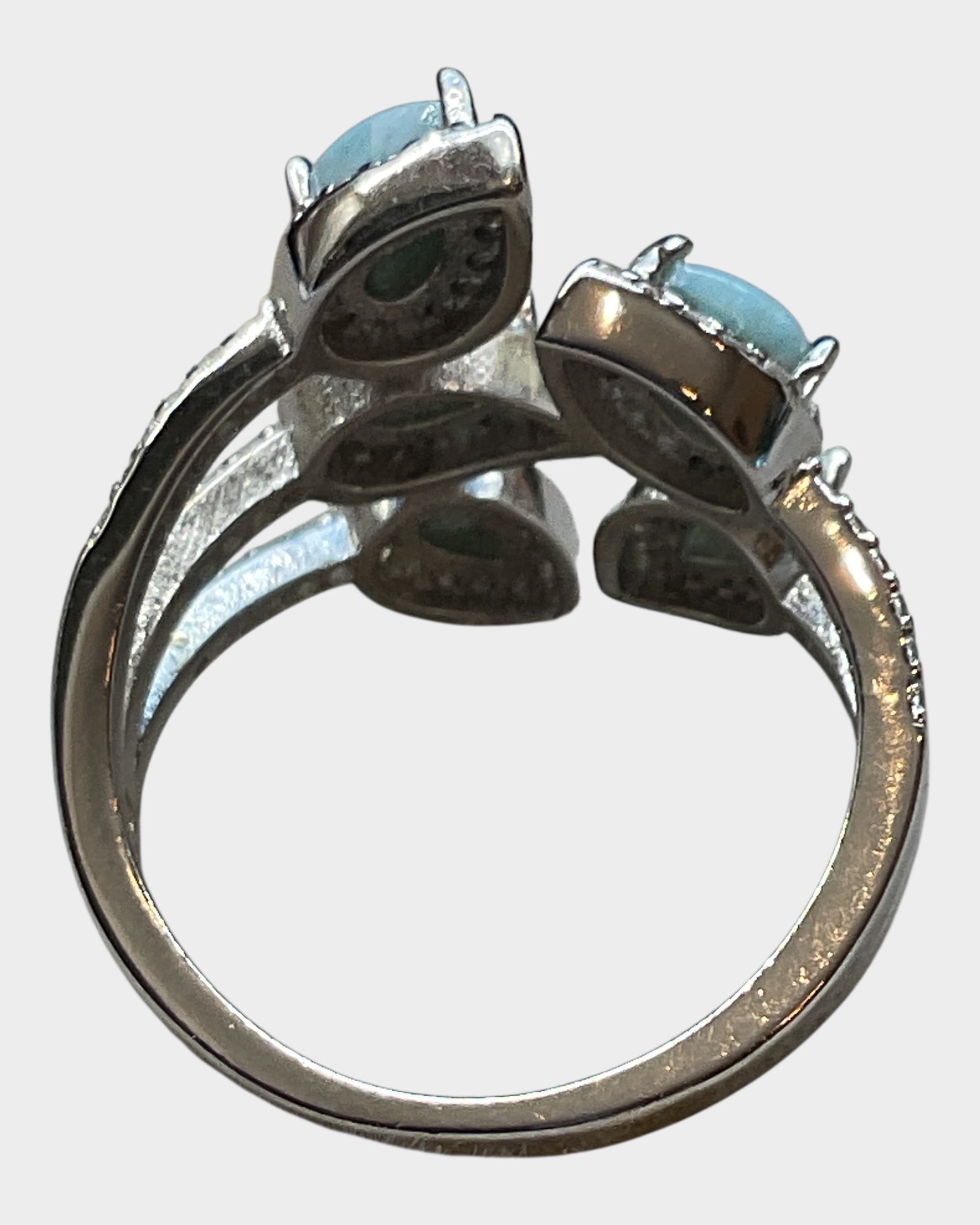 Sterling Silver Larimar Gemstone Ring