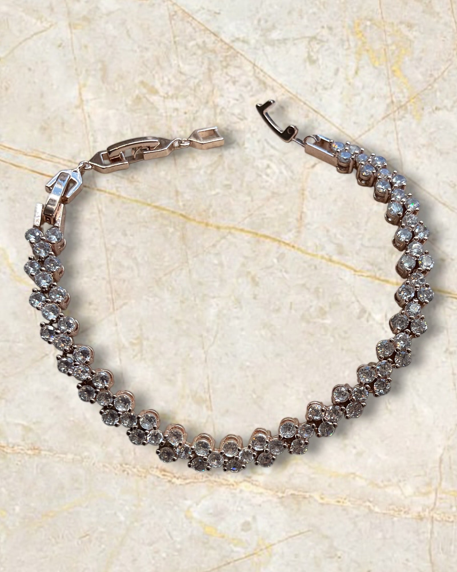 Swarovski Mesmera Rose Gold Tennis Bracelet