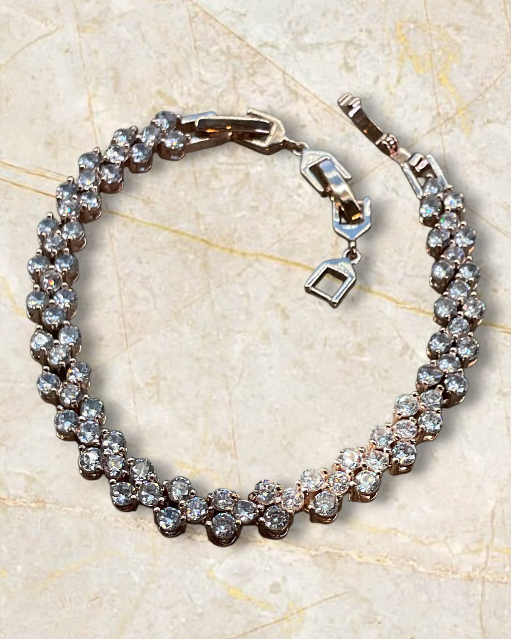 Swarovski Mesmera Rose Gold Tennis Bracelet