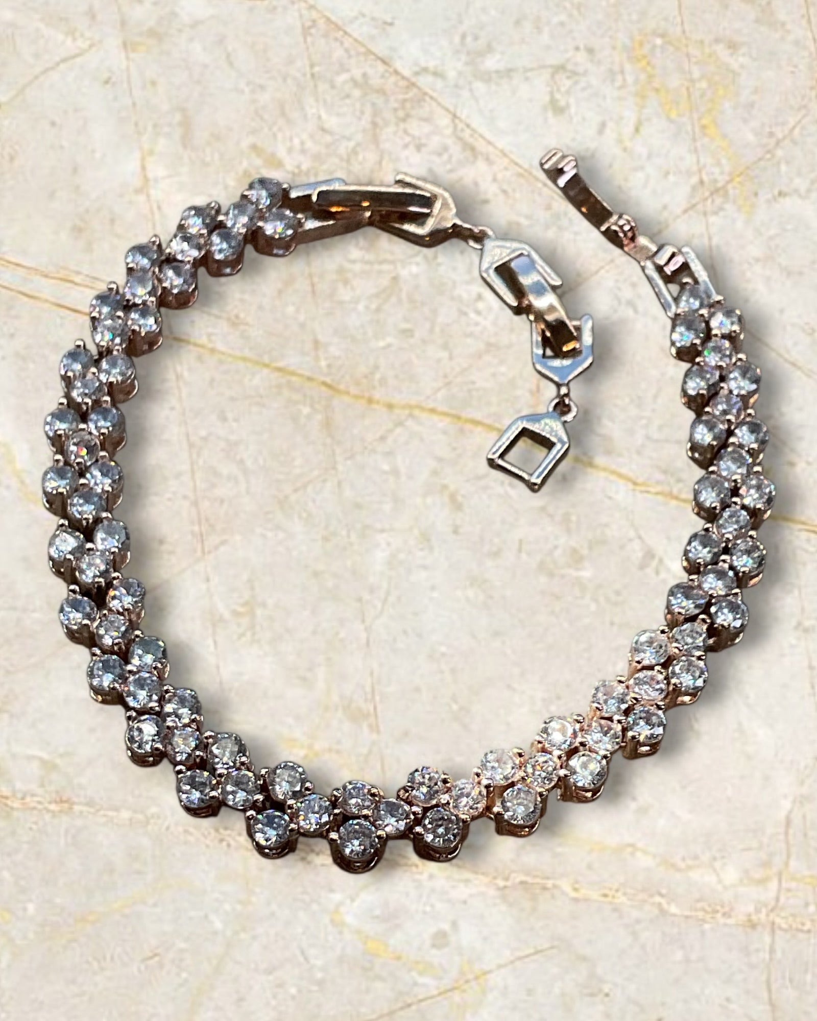 Swarovski Mesmera Rose Gold Tennis Bracelet