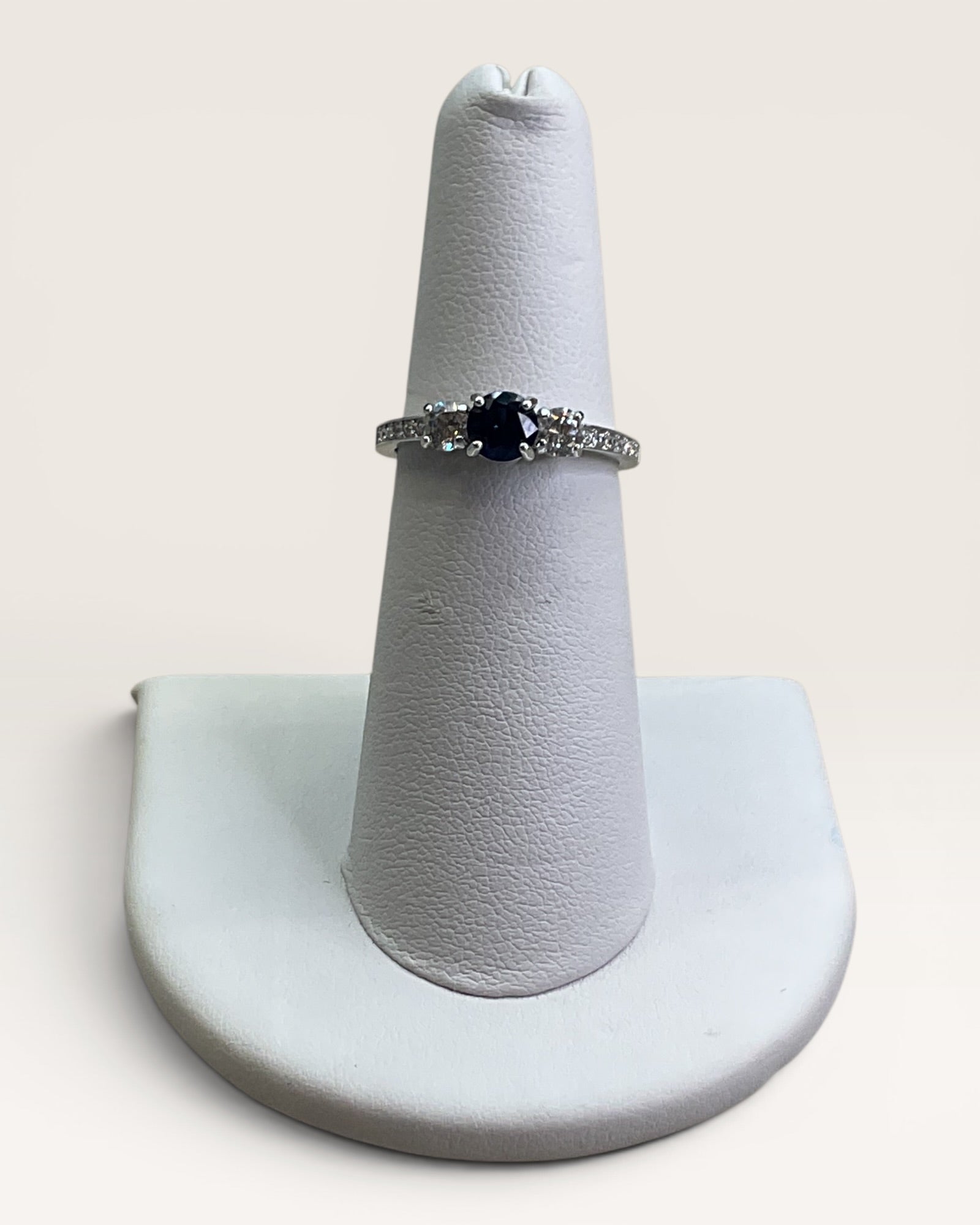 Rhodium Swarovski Attract Trilogy Ring