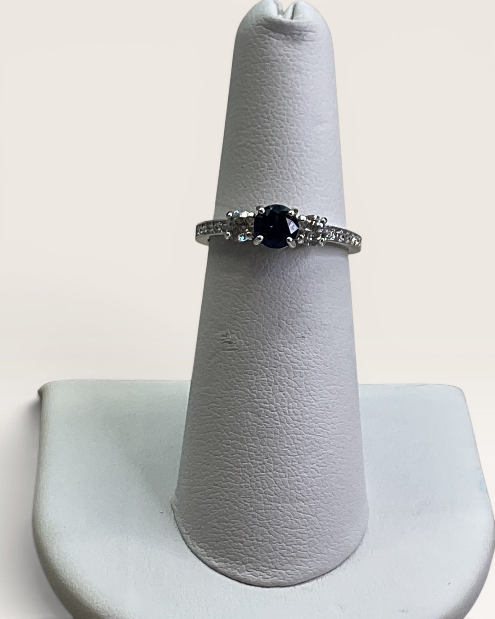 Rhodium Swarovski Attract Trilogy Ring