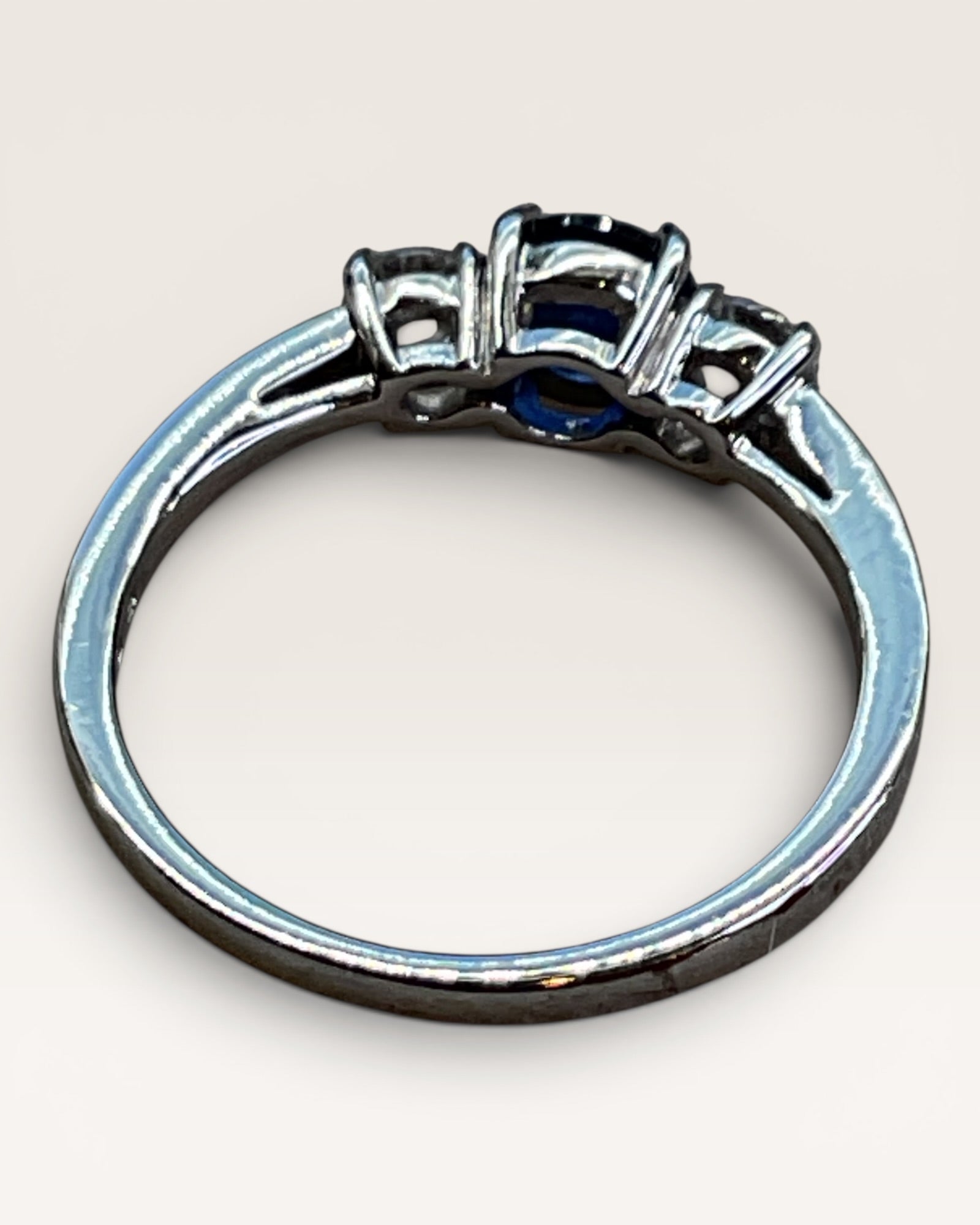 Rhodium Swarovski Attract Trilogy Ring