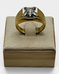 Vintage Gypsy Style Cubic Zirconia Ring - Estate Sale (Great Condition)