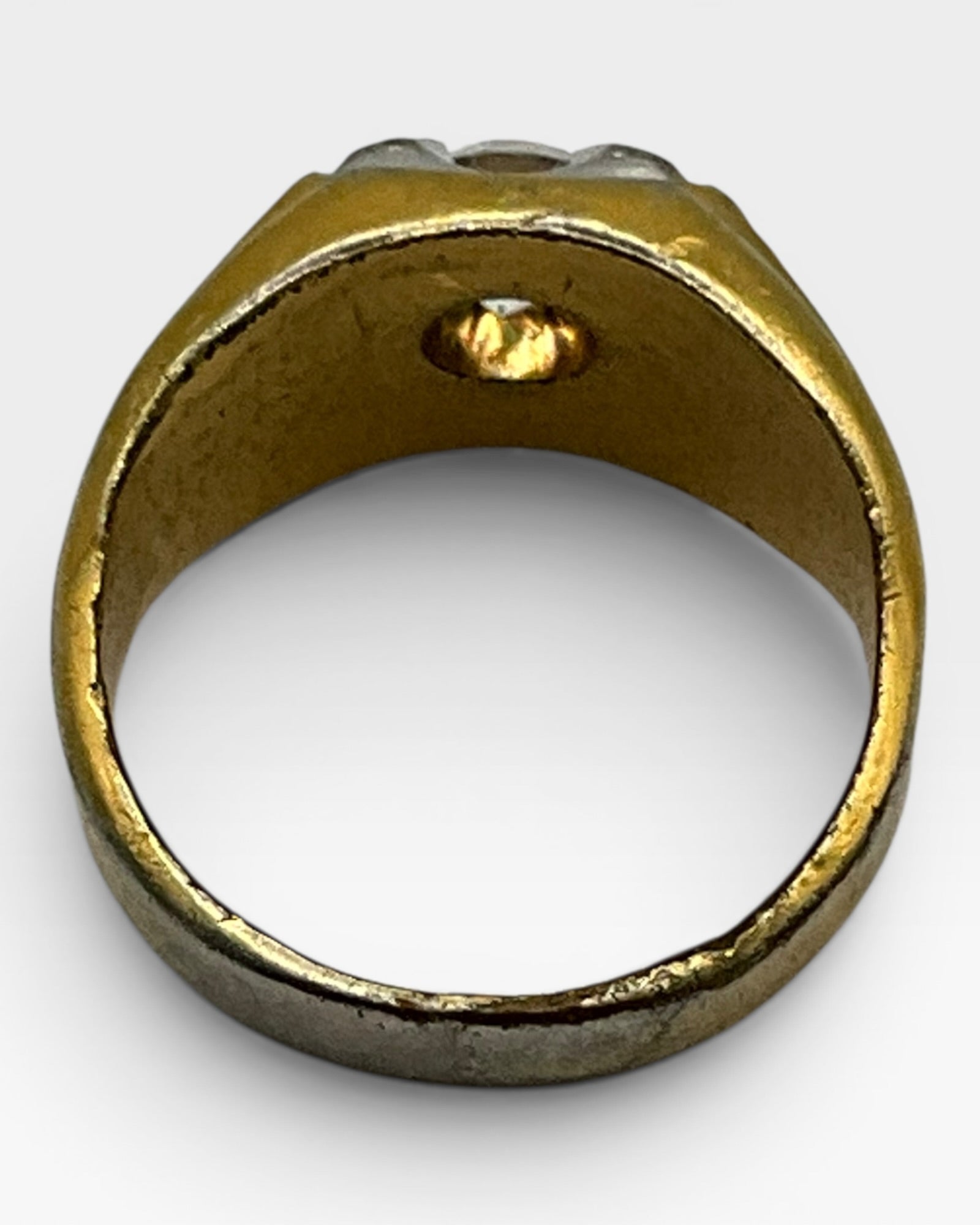 Vintage Gypsy Style Cubic Zirconia Ring - Estate Sale (Great Condition)