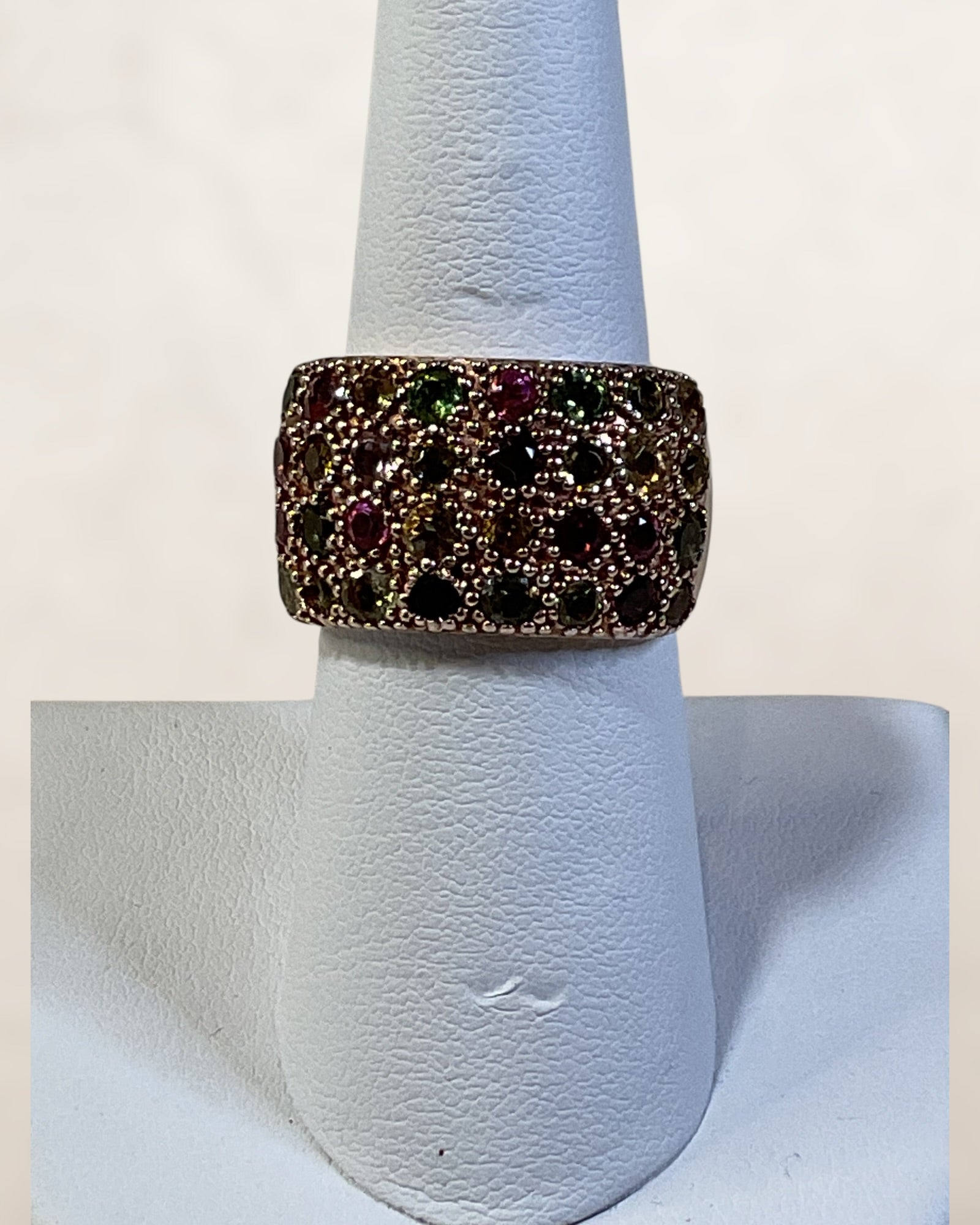 Mixed Tourmaline Rose Gold - Estate Sake -Great Condition)