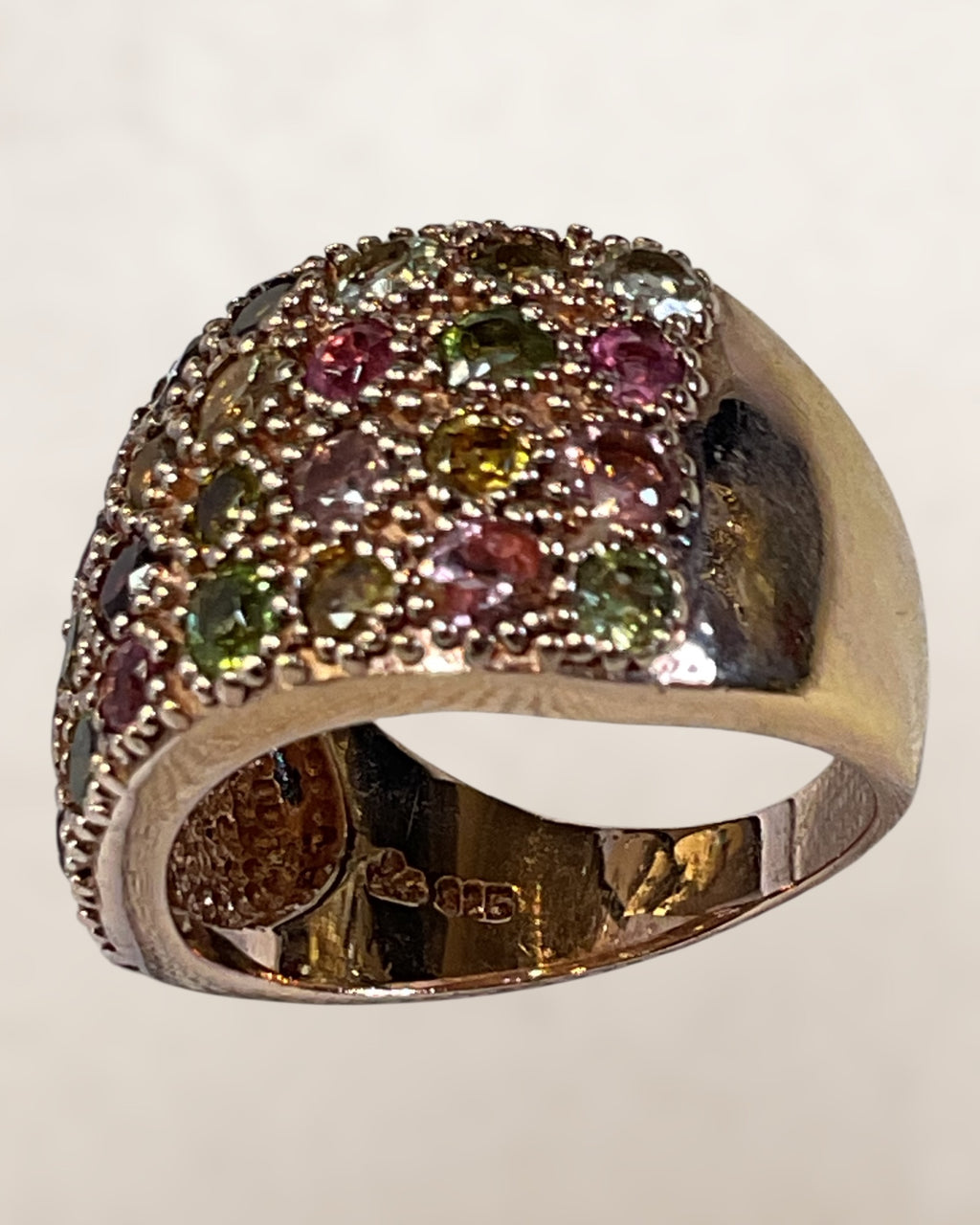 Mixed Tourmaline Rose Gold - Estate Sake -Great Condition)