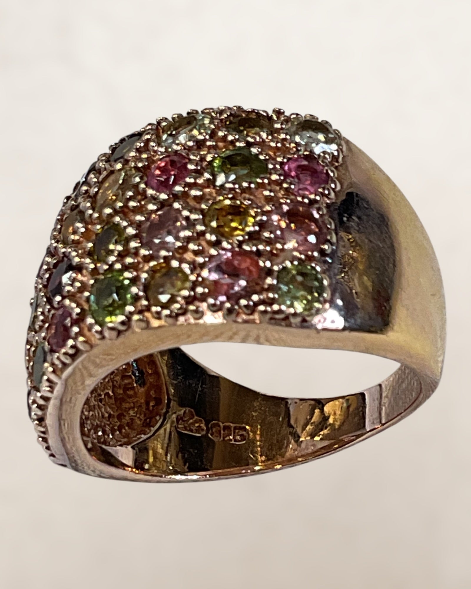 Mixed Tourmaline Rose Gold - Estate Sake -Great Condition)