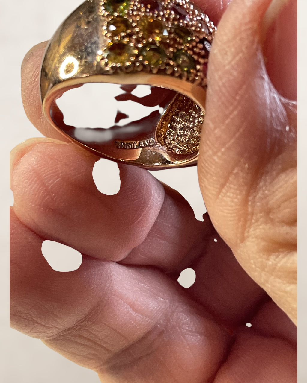 Mixed Tourmaline Rose Gold - Estate Sake -Great Condition)