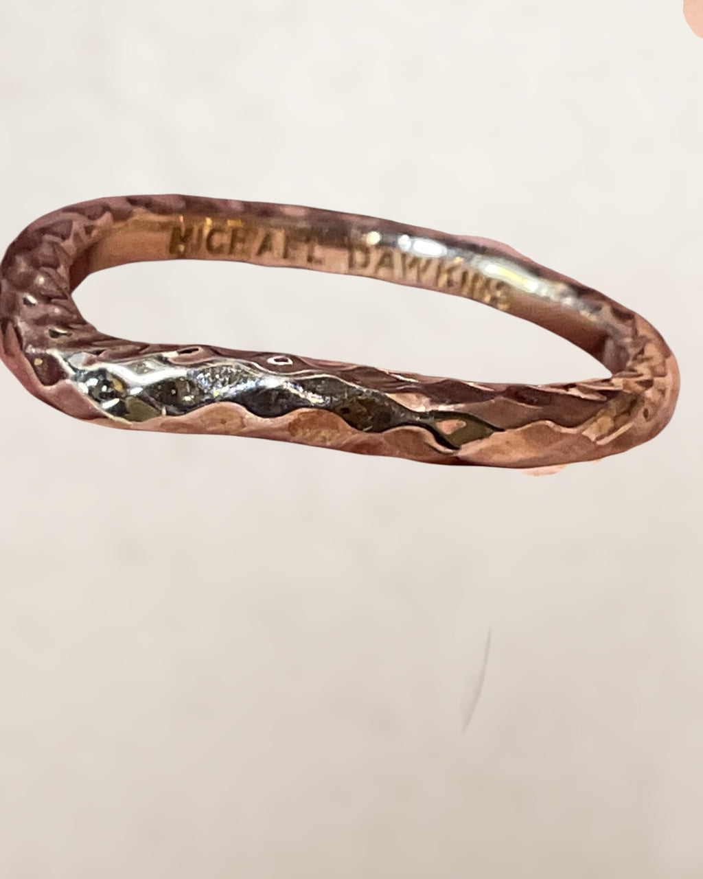 Sterling Silver Michael Dawkins Band Ring - Estate Sale (Great Condition)