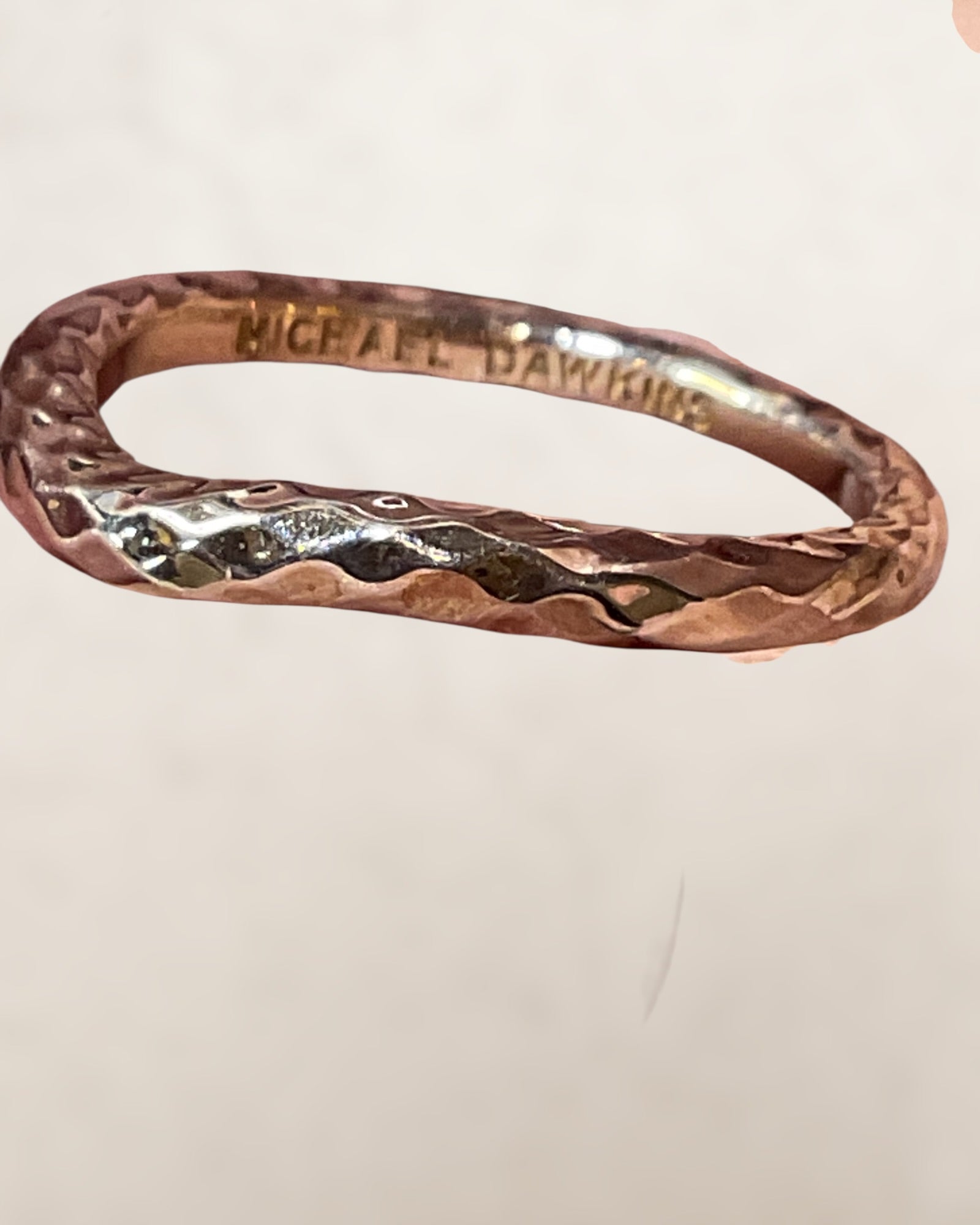 Sterling Silver Michael Dawkins Band Ring - Estate Sale (Great Condition)