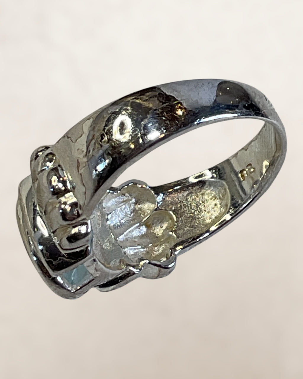 Sterling Silver Irish Claddaugh Ring - Estate Sale (Great Condition)