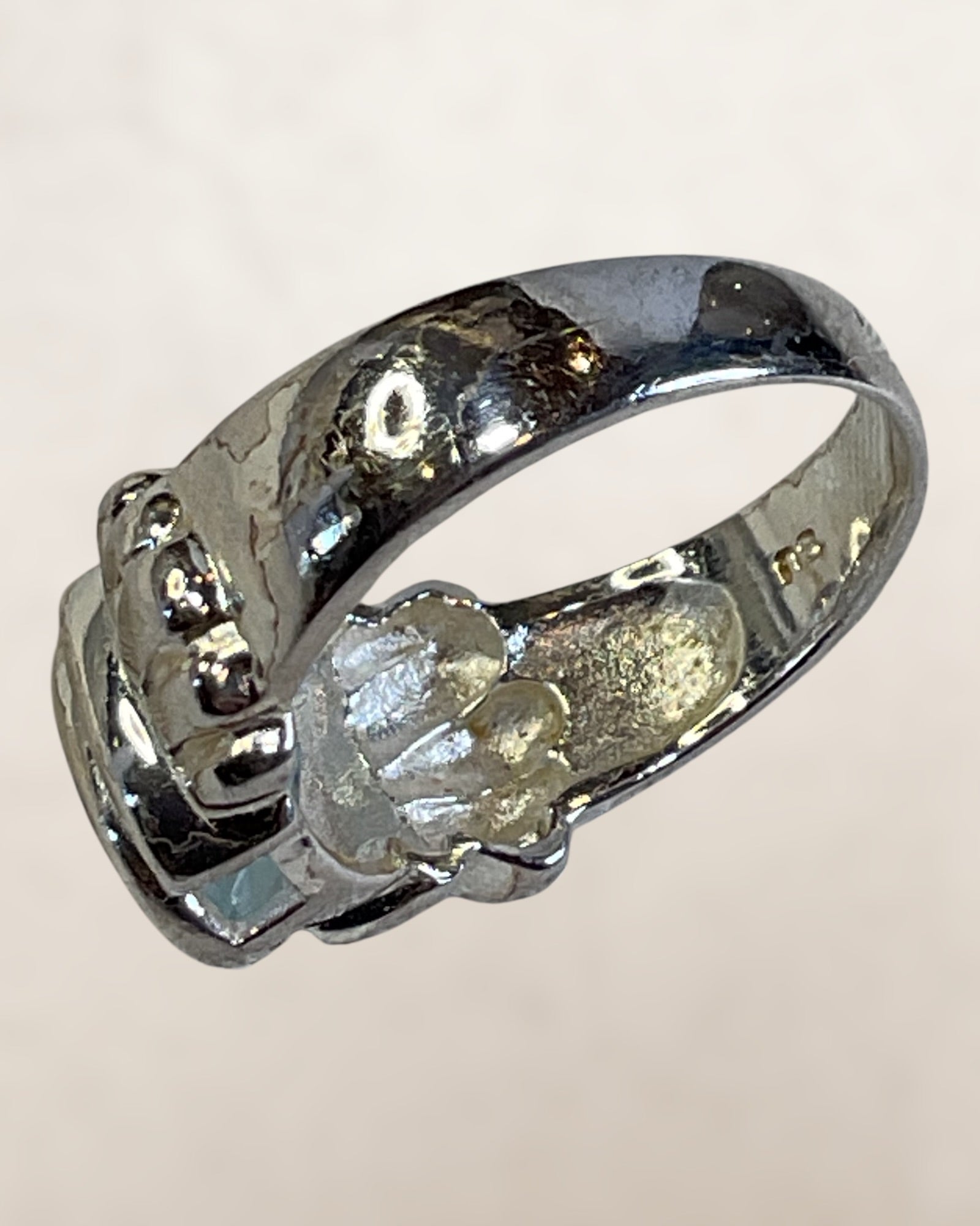 Sterling Silver Ice Blue Topaz Gemstone Ring - Estate Sale (Great Condition)