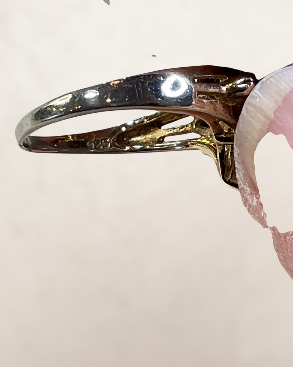 Sterling Silver Ruby Flower Gemstone Ring - Estate Sale (Great Condition)