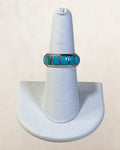 Sterling Silver Vintage Native Turquoise Ring - Estate Sale (Great Condition)