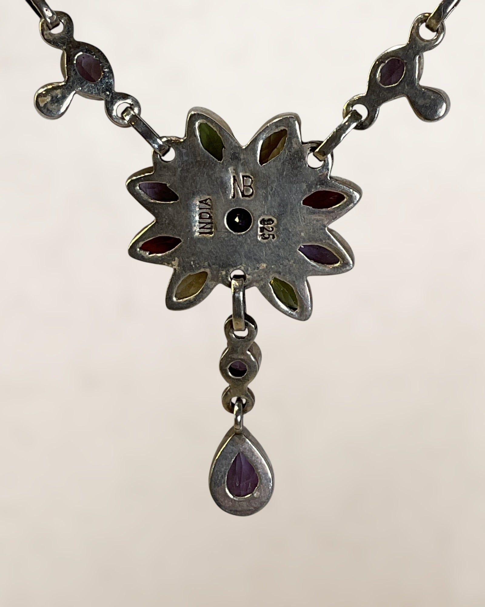 Sterling Silver Nicky Butler Gemstone Necklace - Estate Sale (Great Condition)