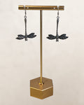 Sterling Silver Dragonfly Dangle Earrings