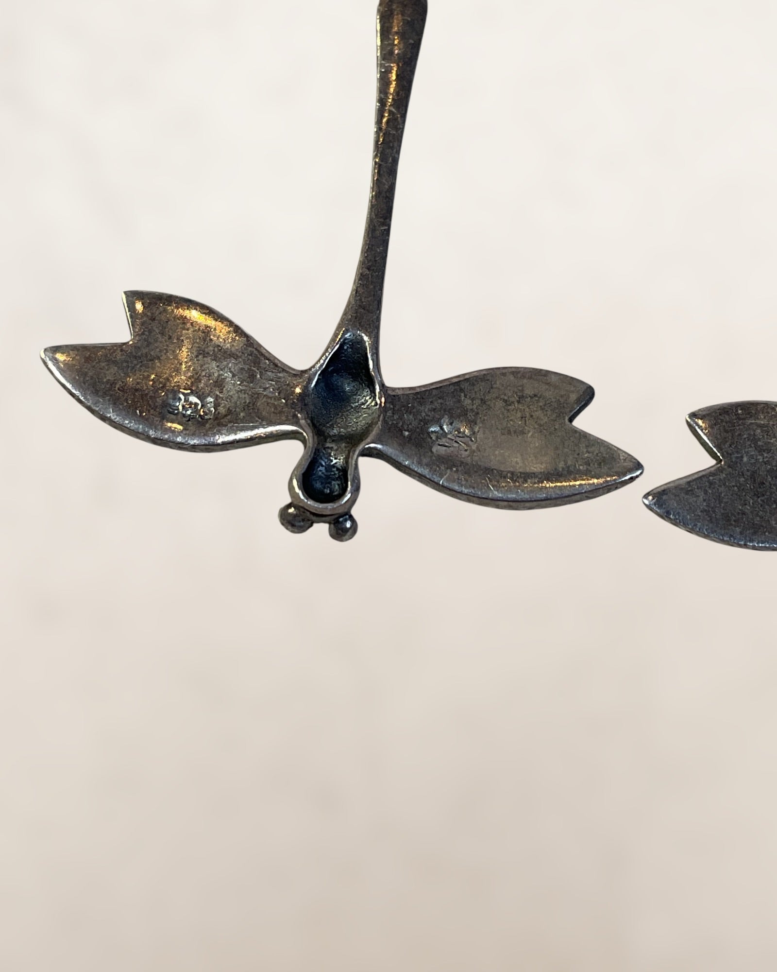 Sterling Silver Dragonfly Dangle Earrings