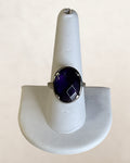 Sterling Silver Amethyst Gemstone Ring size 9 - Estate Sale Great Condition)