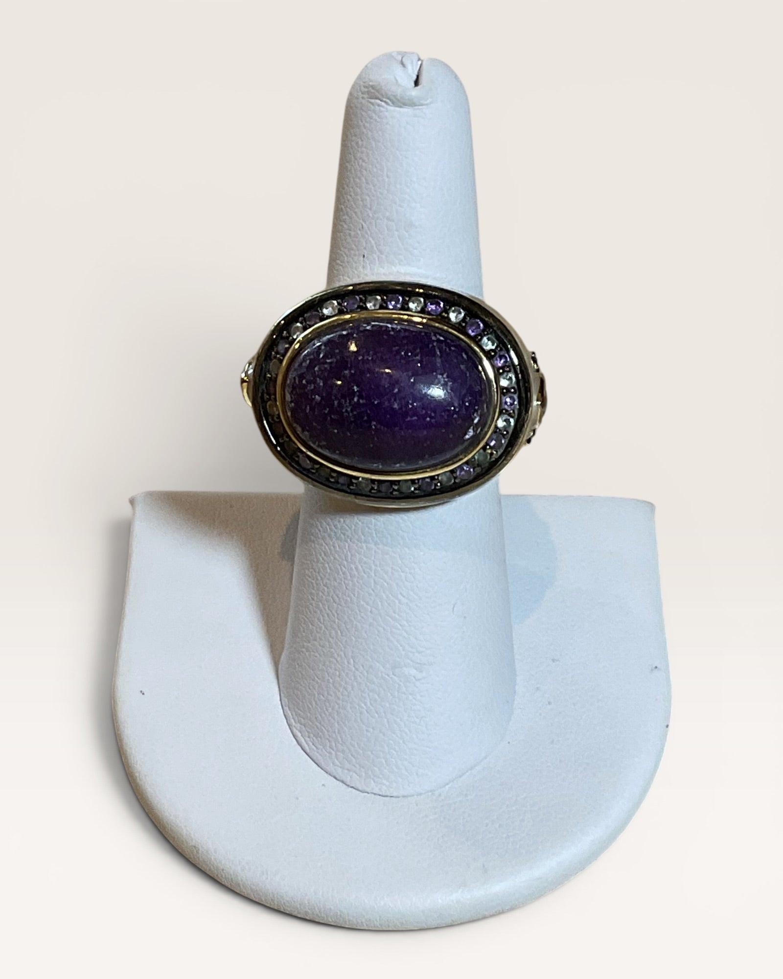 Vintage Joan Boyce Enamel Cocktail Ring - Estate Sale (Great Condition)