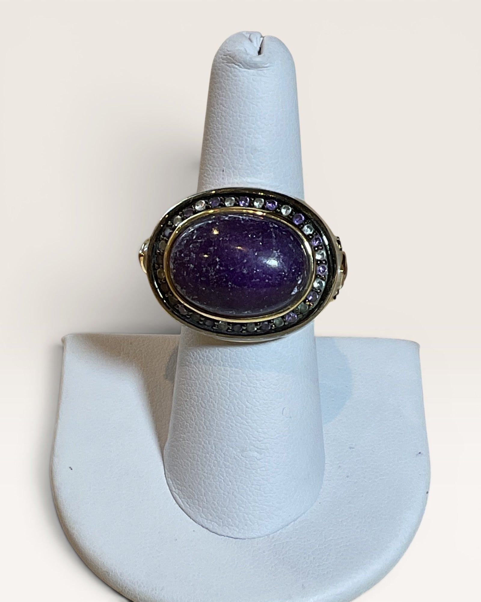 Vintage Joan Boyce Enamel Cocktail Ring - Estate Sale (Great Condition)