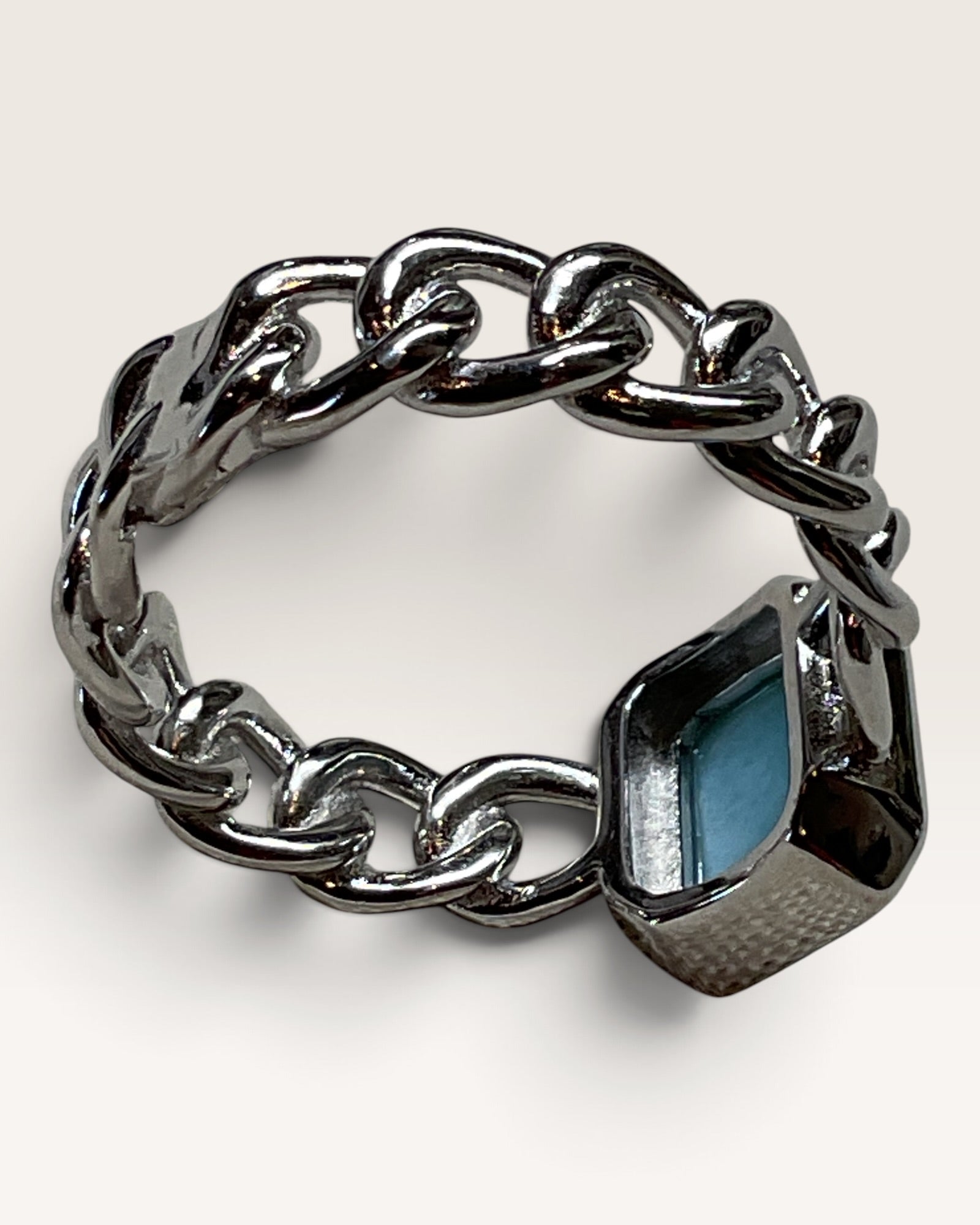 Natural Dominican Republic Larimar Gemstone Ring