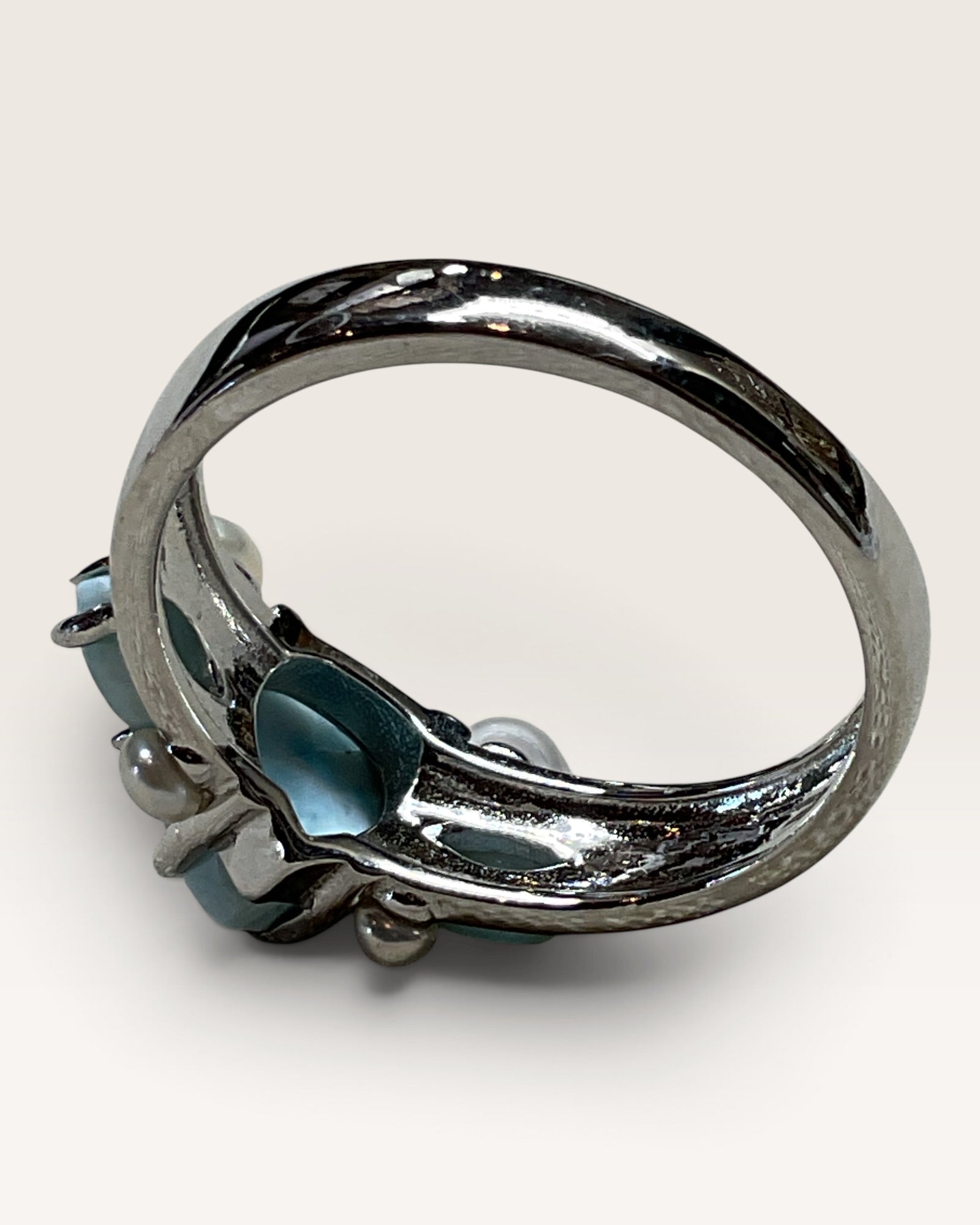 Natural Dominican Republic Larimar Gemstone Ring
