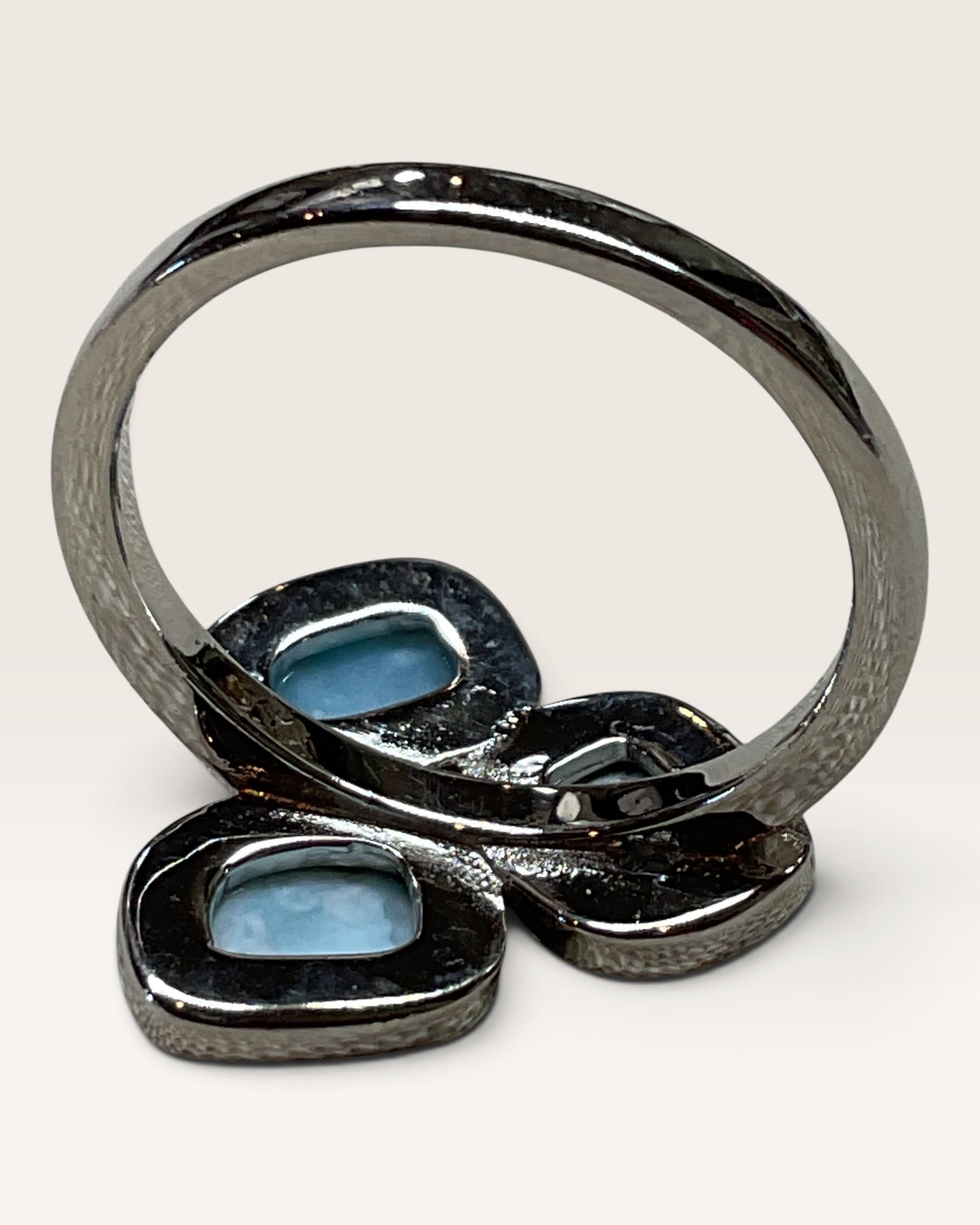 Natural Dominican Republic Larimar Gemstone Ring