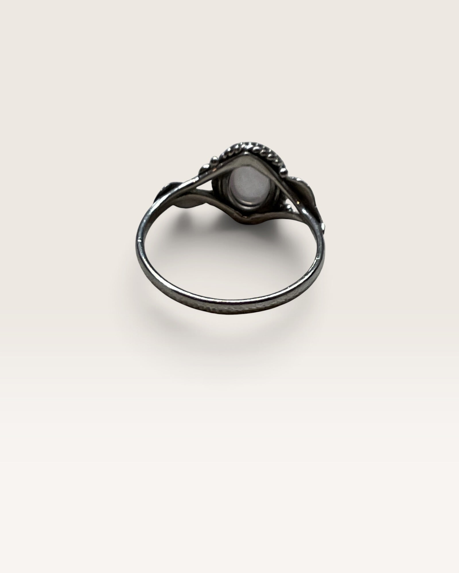 Sterling Silver Natural Rose Quartz Gemstone Ring
